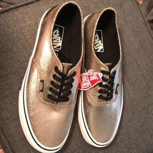NEW Metallic Authentic Vans